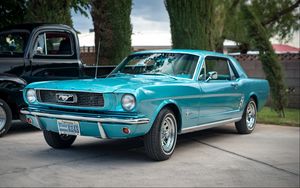 Preview wallpaper ford, mustang, side view