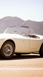 Preview wallpaper ford, shelby, cobra, 1963, white, convertible