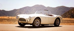 Preview wallpaper ford, shelby, cobra, 1963, white, convertible