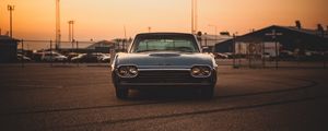 Preview wallpaper ford thunderbird 63, ford, car, old, vintage, front view