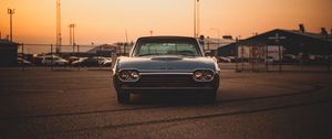 Preview wallpaper ford thunderbird 63, ford, car, old, vintage, front view