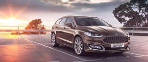 Preview wallpaper ford, vignale, mondeo, turnier, side view