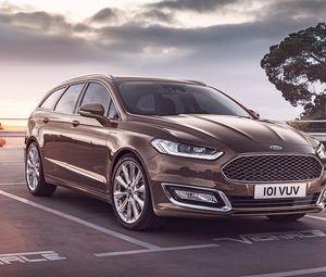 Preview wallpaper ford, vignale, mondeo, turnier, side view