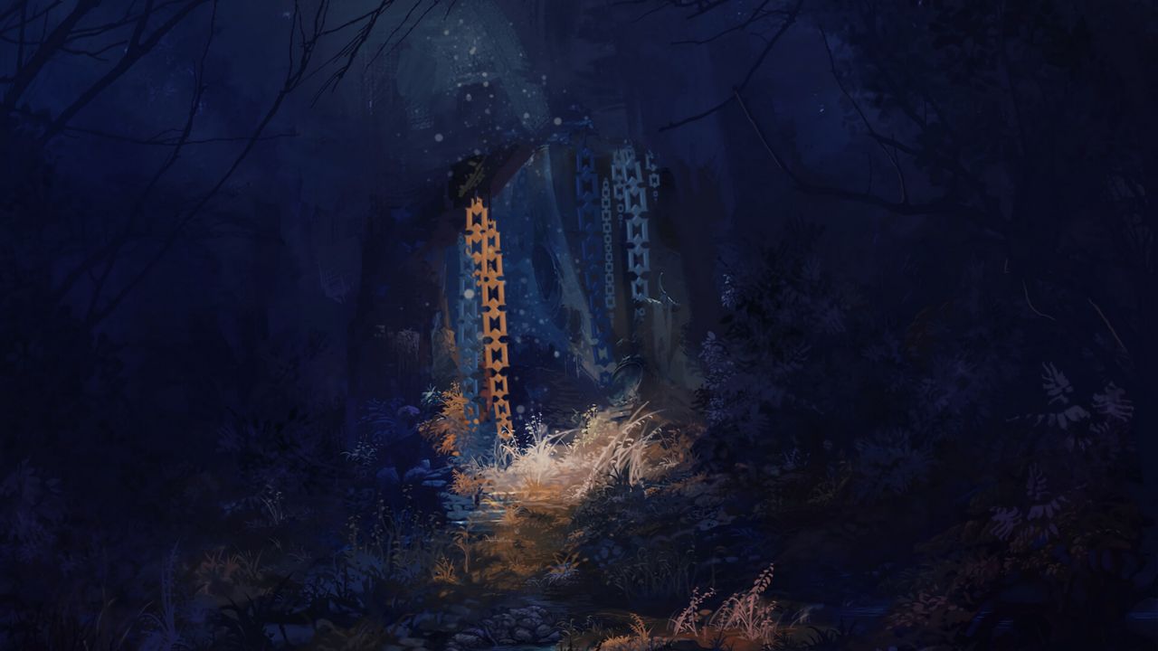 Wallpaper forest, dark, art