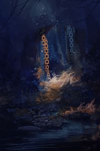 Preview wallpaper forest, dark, art