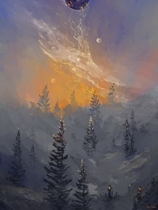 Preview wallpaper forest, planet, fantasy, art