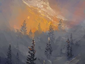 Preview wallpaper forest, planet, fantasy, art