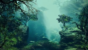 Preview wallpaper forest, trees, art, landscape