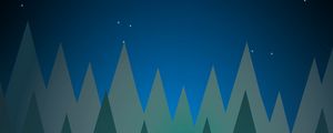 Preview wallpaper forest, trees, moon, night, vector, art