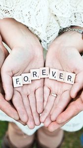 Preview wallpaper forever, hands, love, romance