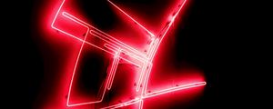 Preview wallpaper form, neon, red, wall, dark