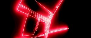 Preview wallpaper form, neon, red, wall, dark