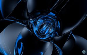 Preview wallpaper form, shape, blue, black