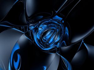 Preview wallpaper form, shape, blue, black