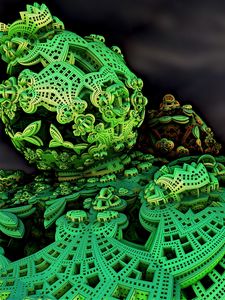 Preview wallpaper forms, patterns, rendering, green