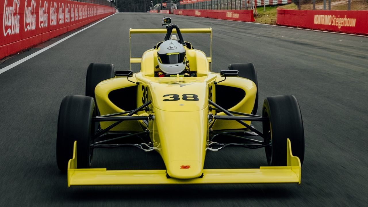 Wallpaper formula 1, sports car, bolide, yellow, race, sport