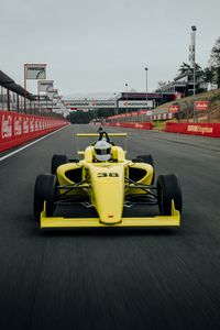 Preview wallpaper formula 1, sports car, bolide, yellow, race, sport