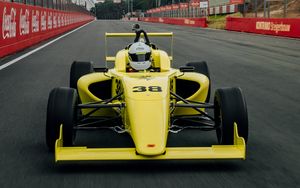 Preview wallpaper formula 1, sports car, bolide, yellow, race, sport