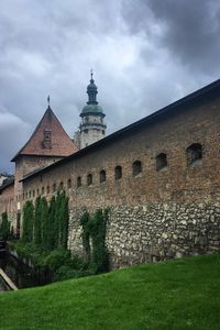 Preview wallpaper fortress, building, church, architecture, grass