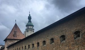 Preview wallpaper fortress, building, church, architecture, grass