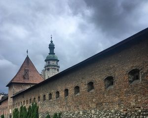 Preview wallpaper fortress, building, church, architecture, grass