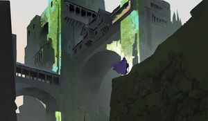 Preview wallpaper fortress, building, silhouette, art