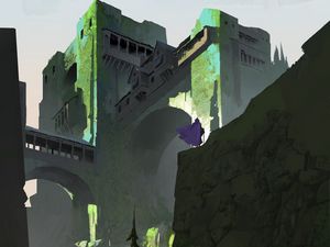 Preview wallpaper fortress, building, silhouette, art