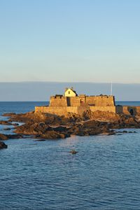 Preview wallpaper fortress, house, island, sea
