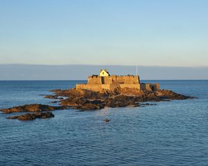 Preview wallpaper fortress, house, island, sea
