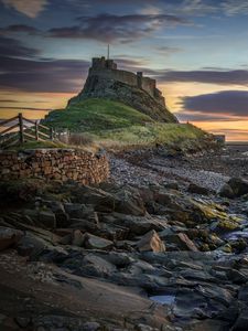 Preview wallpaper fortress, ruins, stones, shore
