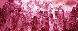 Preview wallpaper fountain, water, splashes, macro, pink