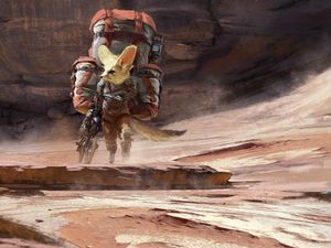 Preview wallpaper fox, bike, art
