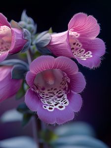 Preview wallpaper foxglove, flowers, purple, blur
