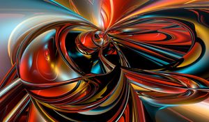 Preview wallpaper fractal, 3d, colorful, abstraction