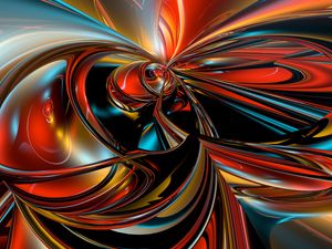 Preview wallpaper fractal, 3d, colorful, abstraction