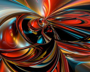 Preview wallpaper fractal, 3d, colorful, abstraction