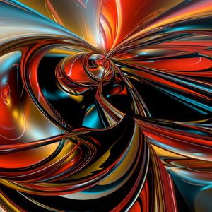 Preview wallpaper fractal, 3d, colorful, abstraction