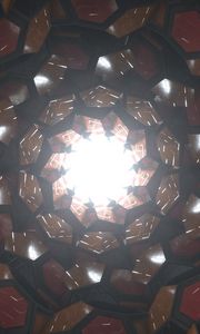 Preview wallpaper fractal, 3d, structure, glow, bright