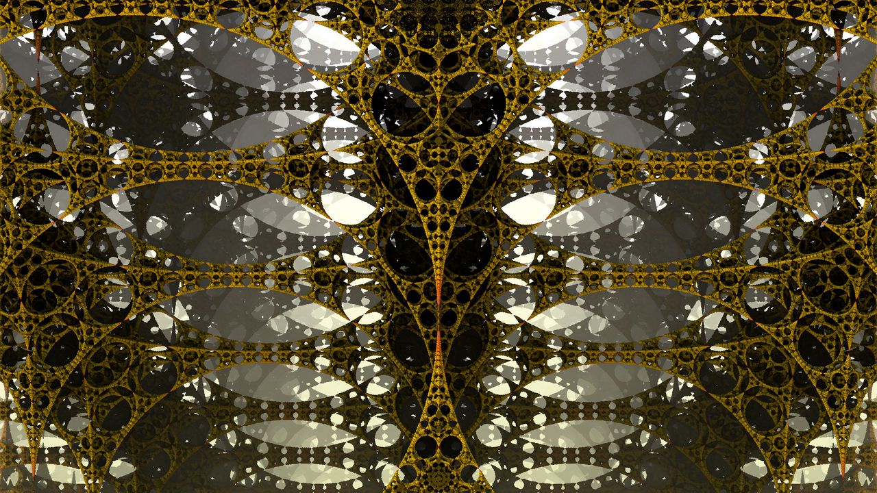 Wallpaper fractal, 3d, tangled, construction, volume