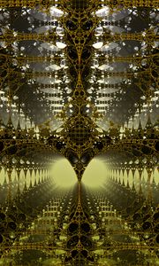 Preview wallpaper fractal, 3d, tangled, construction, volume