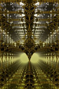 Preview wallpaper fractal, 3d, tangled, construction, volume