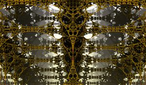 Preview wallpaper fractal, 3d, tangled, construction, volume