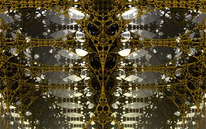 Preview wallpaper fractal, 3d, tangled, construction, volume