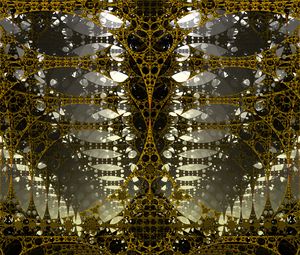 Preview wallpaper fractal, 3d, tangled, construction, volume