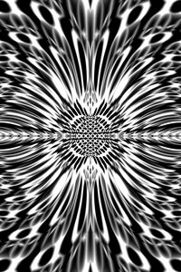 Preview wallpaper fractal, abstraction, black and white