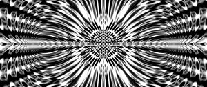 Preview wallpaper fractal, abstraction, black and white