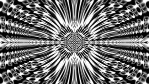 Preview wallpaper fractal, abstraction, black and white