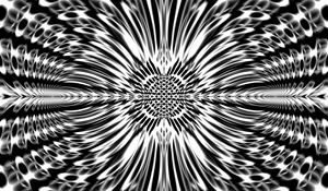 Preview wallpaper fractal, abstraction, black and white