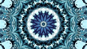 Preview wallpaper fractal, abstraction, blue