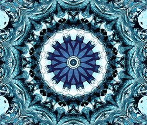 Preview wallpaper fractal, abstraction, blue
